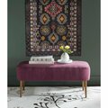 Safavieh 18.3 x 39.6 x 19.9 in. Levi Bench, Plum MCR4609F